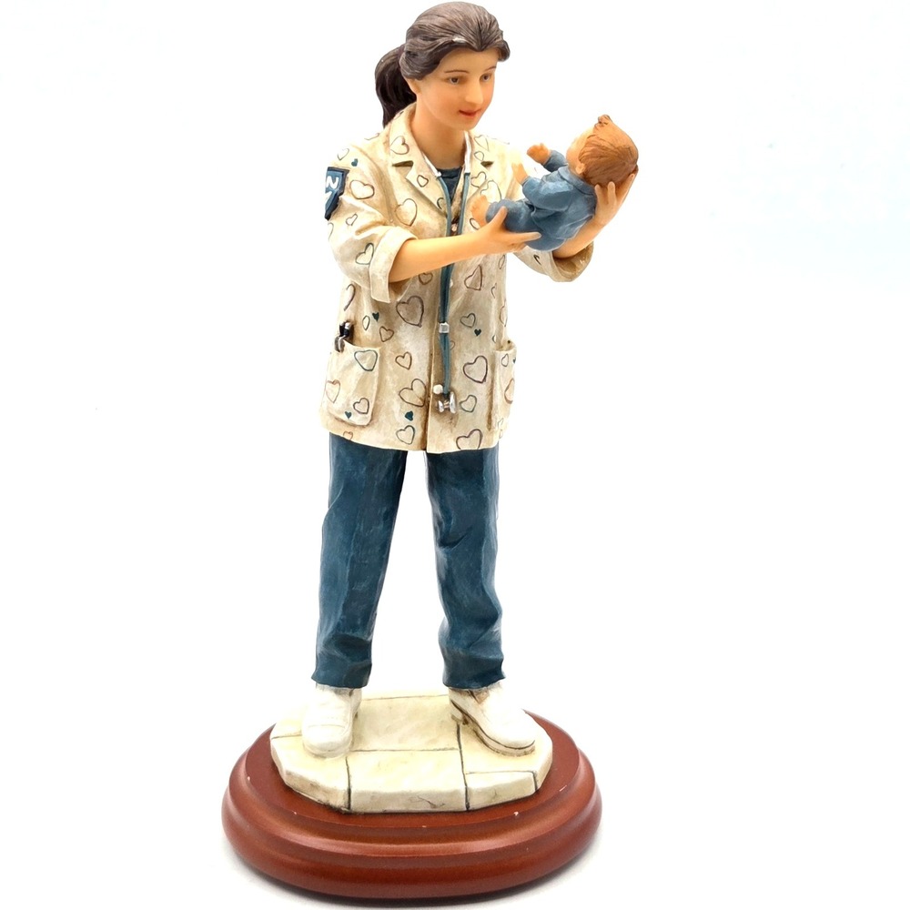 1999‎ Vanmark White Caps Of Caring "New Arrival" Limited Edition Nurse Figurine